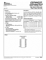 DataSheet CD74HCT27 pdf